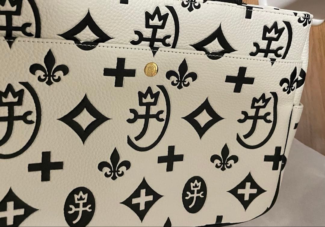 CASTELBAJAC トートバッグ ホワイト/ブラック