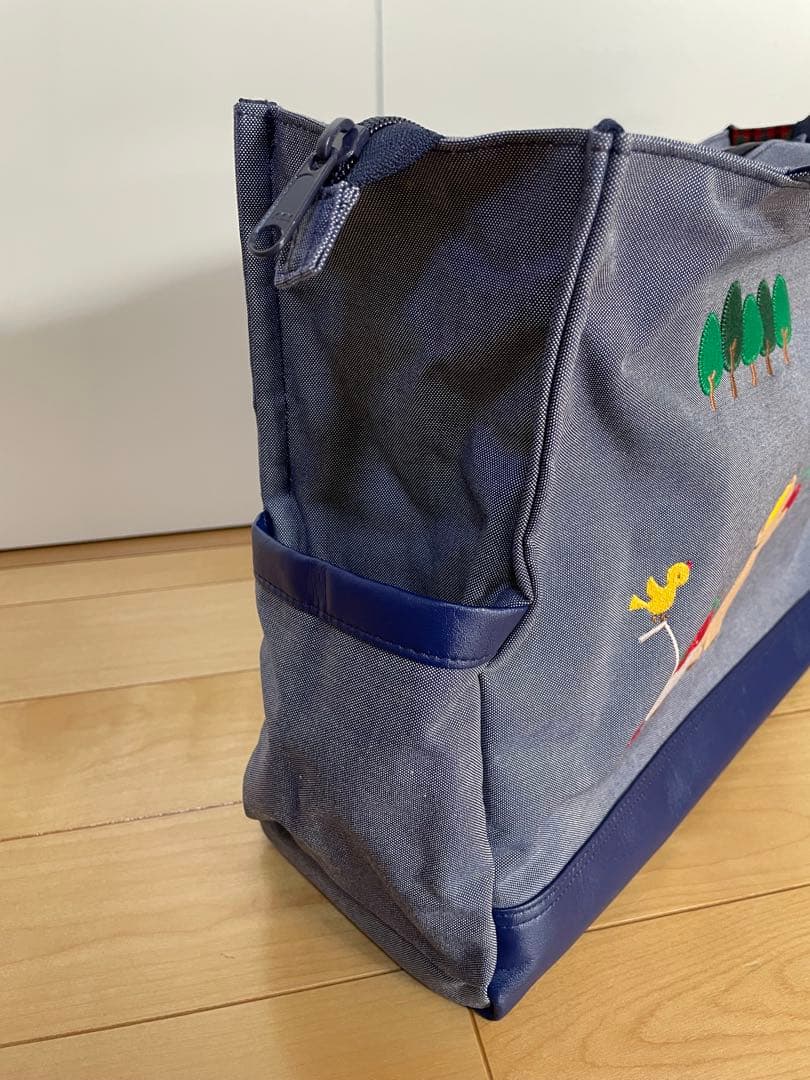 未使用・タグ付き ファミリア familiar マザーズバッグ デニム