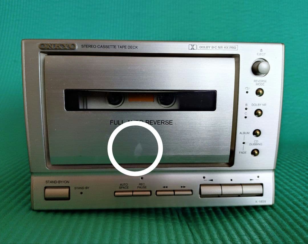 ONKYO INTEC K-185X ステレオカセットデッキ 取扱説明書付き