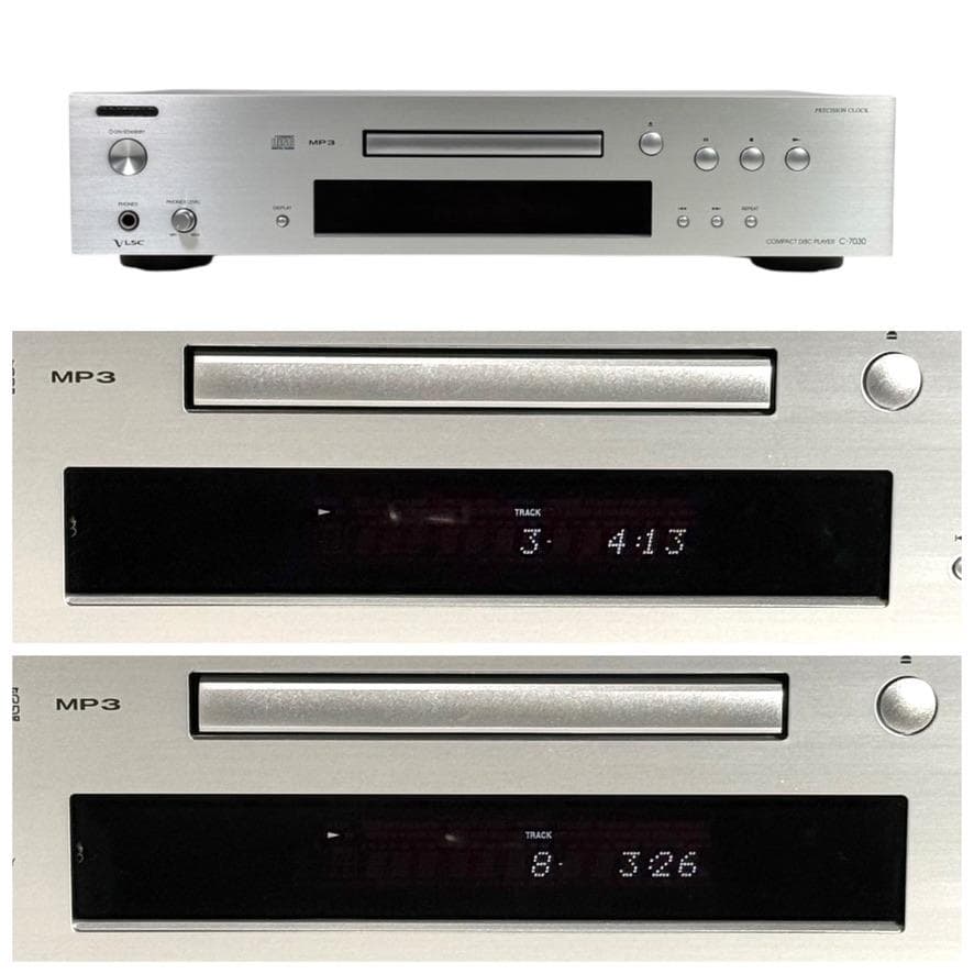 優良中古品・元箱付属・動作確認済 ONKYO CDプレーヤー C-7030(S)