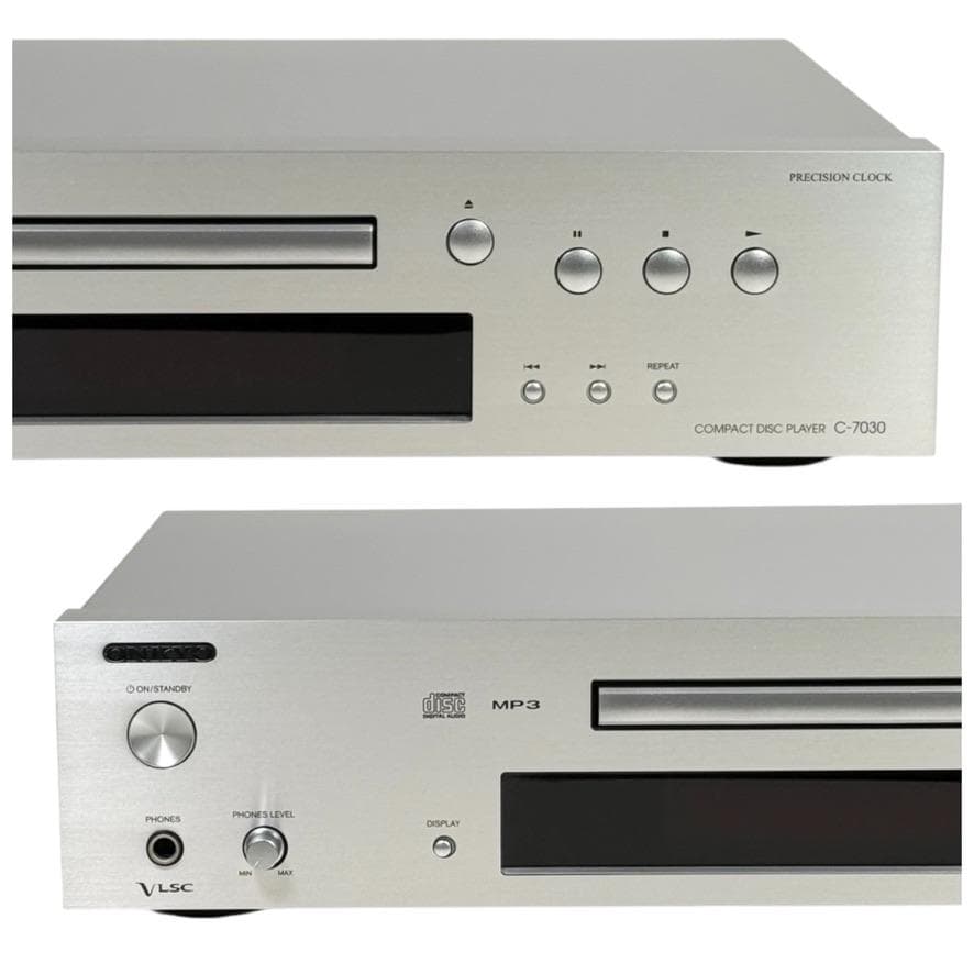 優良中古品・元箱付属・動作確認済 ONKYO CDプレーヤー C-7030(S)