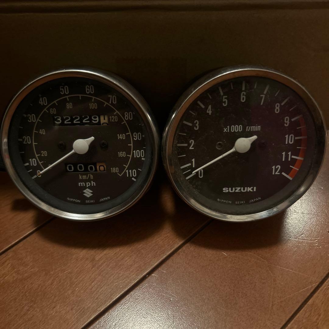 gs400 純正スピード、タコメーター