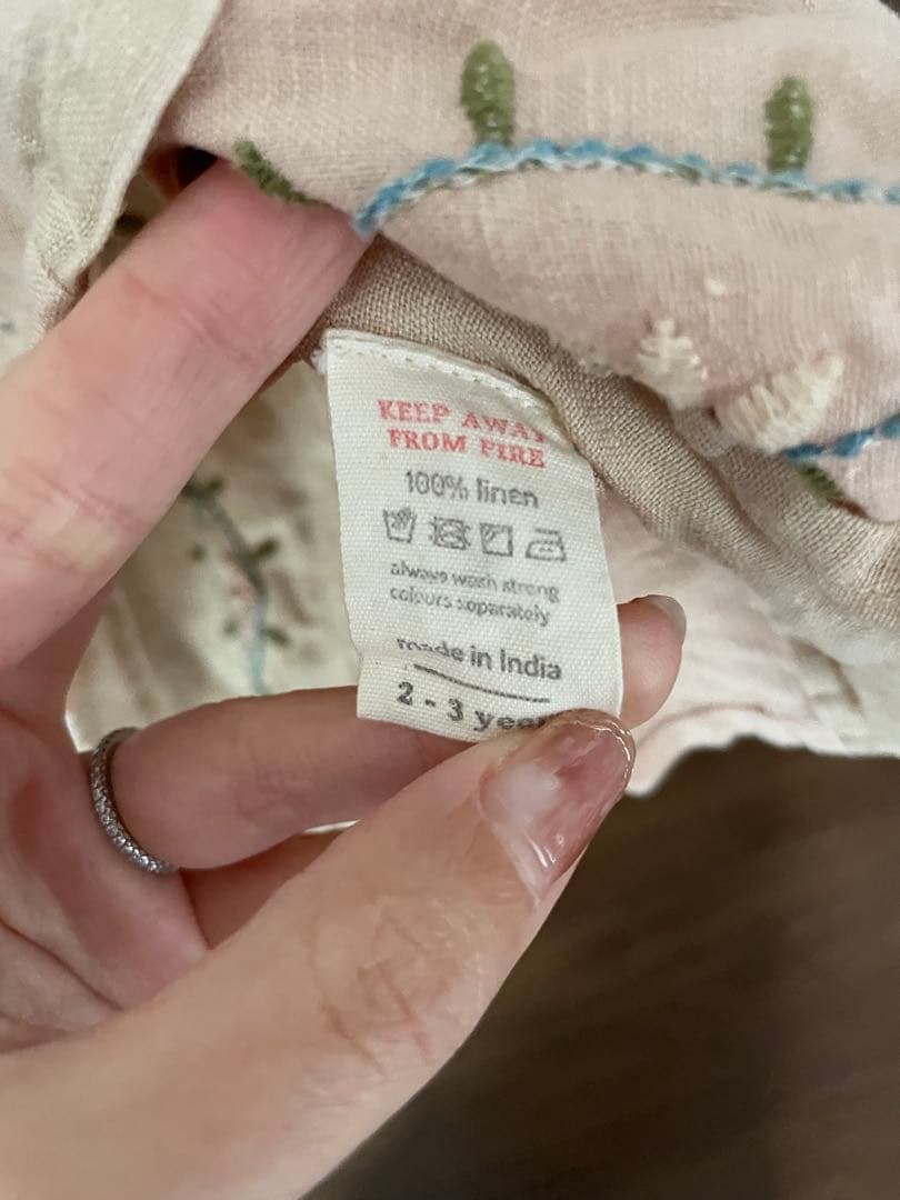 Apolina 刺繍入りワンピース 2-3Y