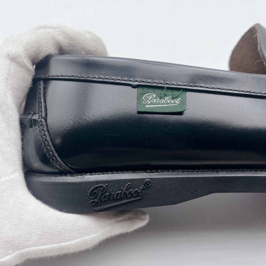 新品 箱 証明書✨アローズ別注 パラブーツ コロー ビットローファー 黒 3.5