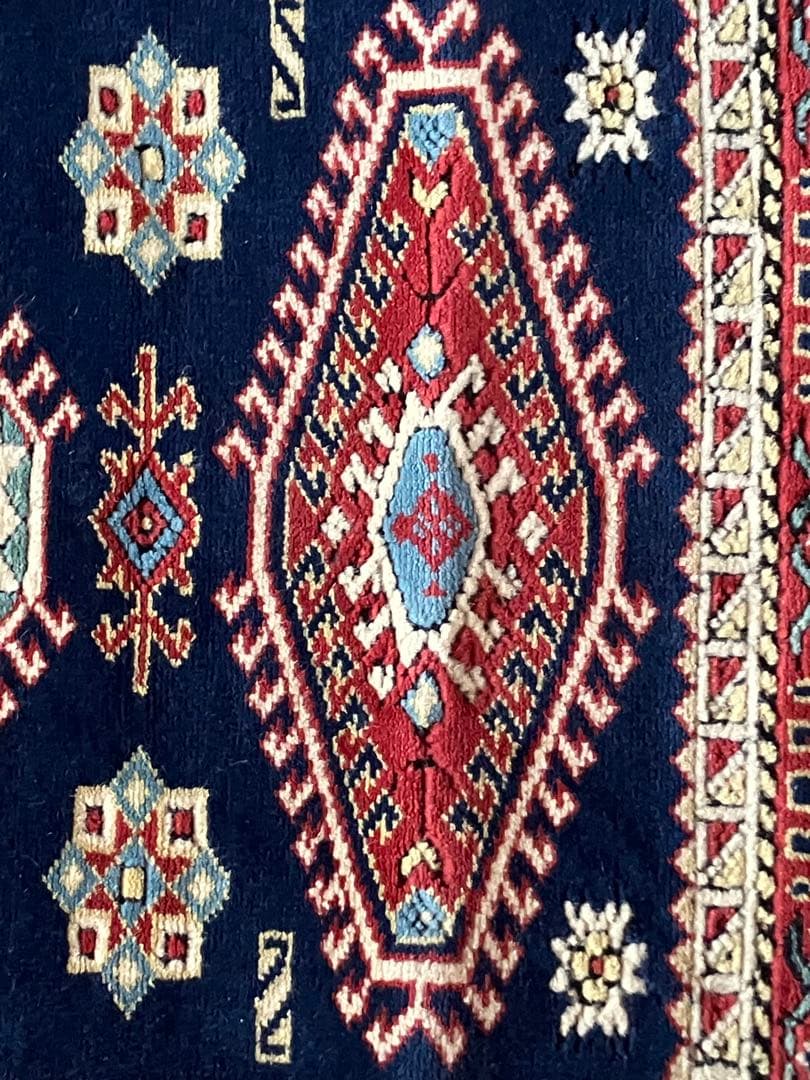 【リボン】トルコ　ヴィンテージ　カイセリキリム　ラグ