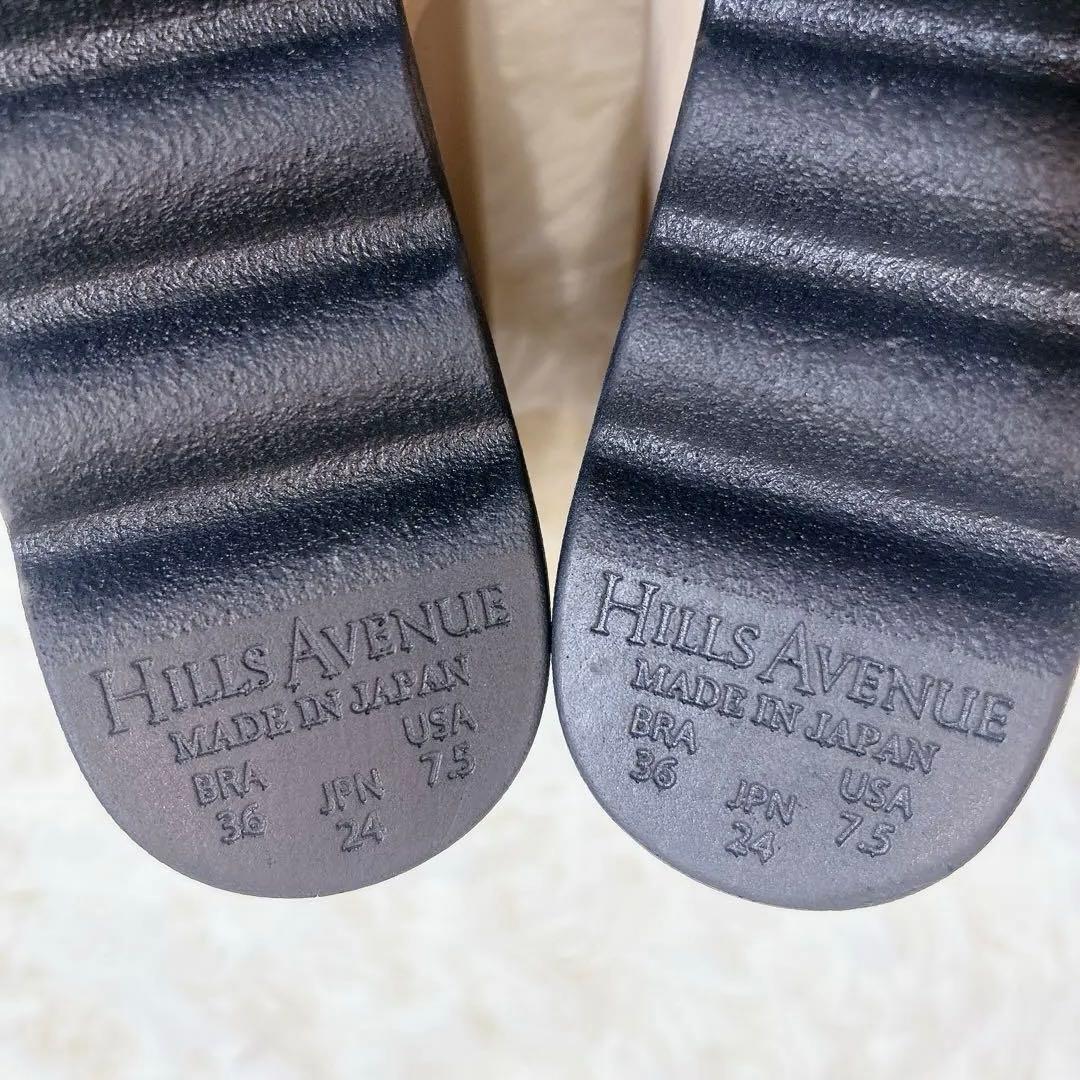 ☆未使用☆ HILLS AVENUEヒルズアヴェニュー日本製レザーウェーブソール