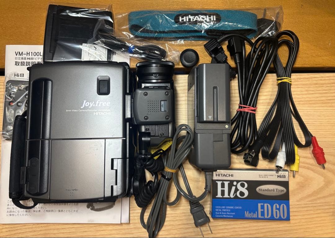 正常動作確認美品◆日立ビデオカメラ Hi8 VM－Ｈ1００Ｌ　はなれワザ