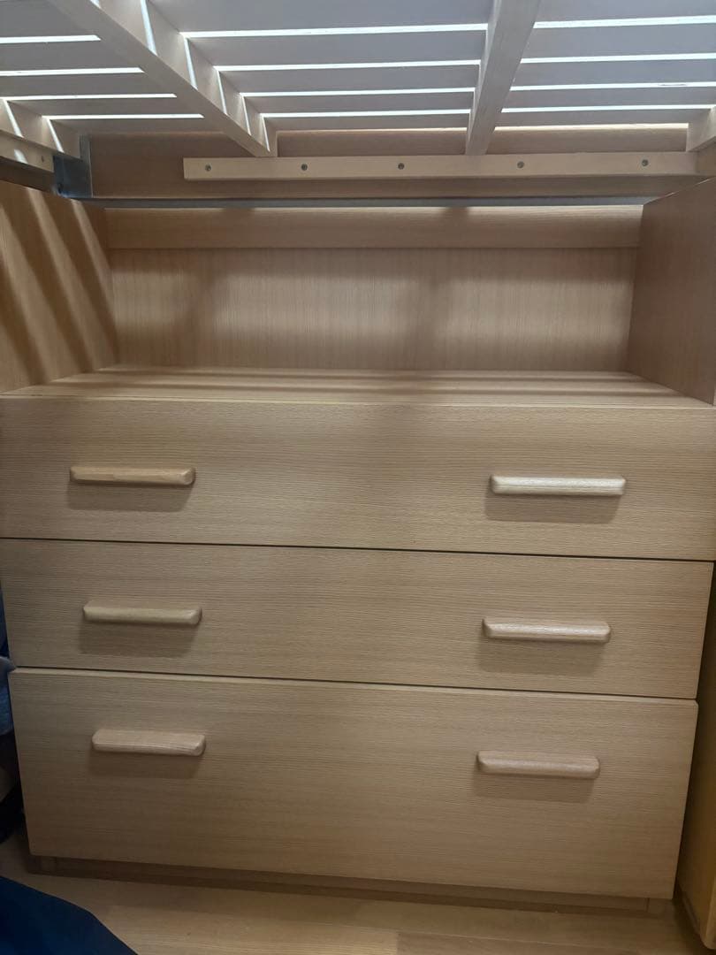 木製ロフトベッド　　ナチュラルウッド　京都府南部　4点セット　近隣引き渡し限定