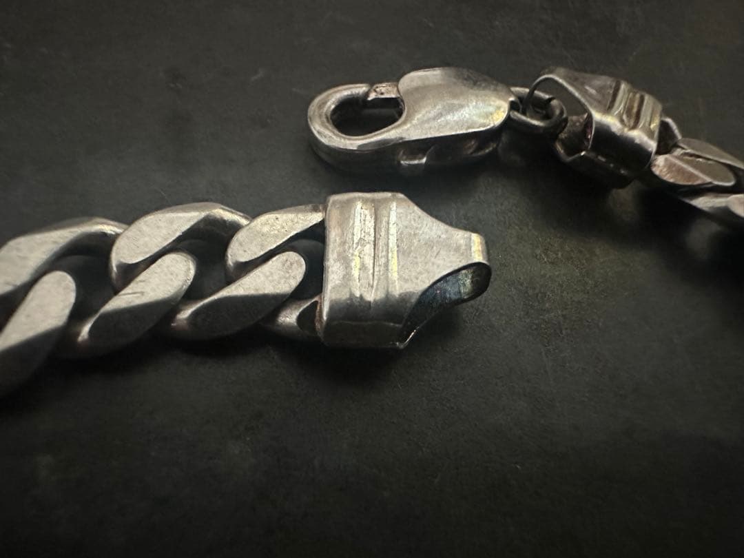 希少　ヴィンテージ　シルバー　925 ID 喜平　ヘヴィ　チェーン　アンティーク