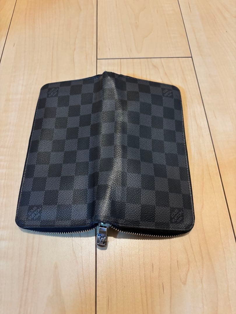 Louis Vuitton ブラック 長財布　ダミエ柄