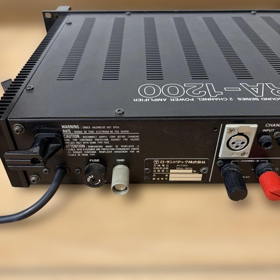 【希少】Roland SRA-1200 パワーアンプローランドテック