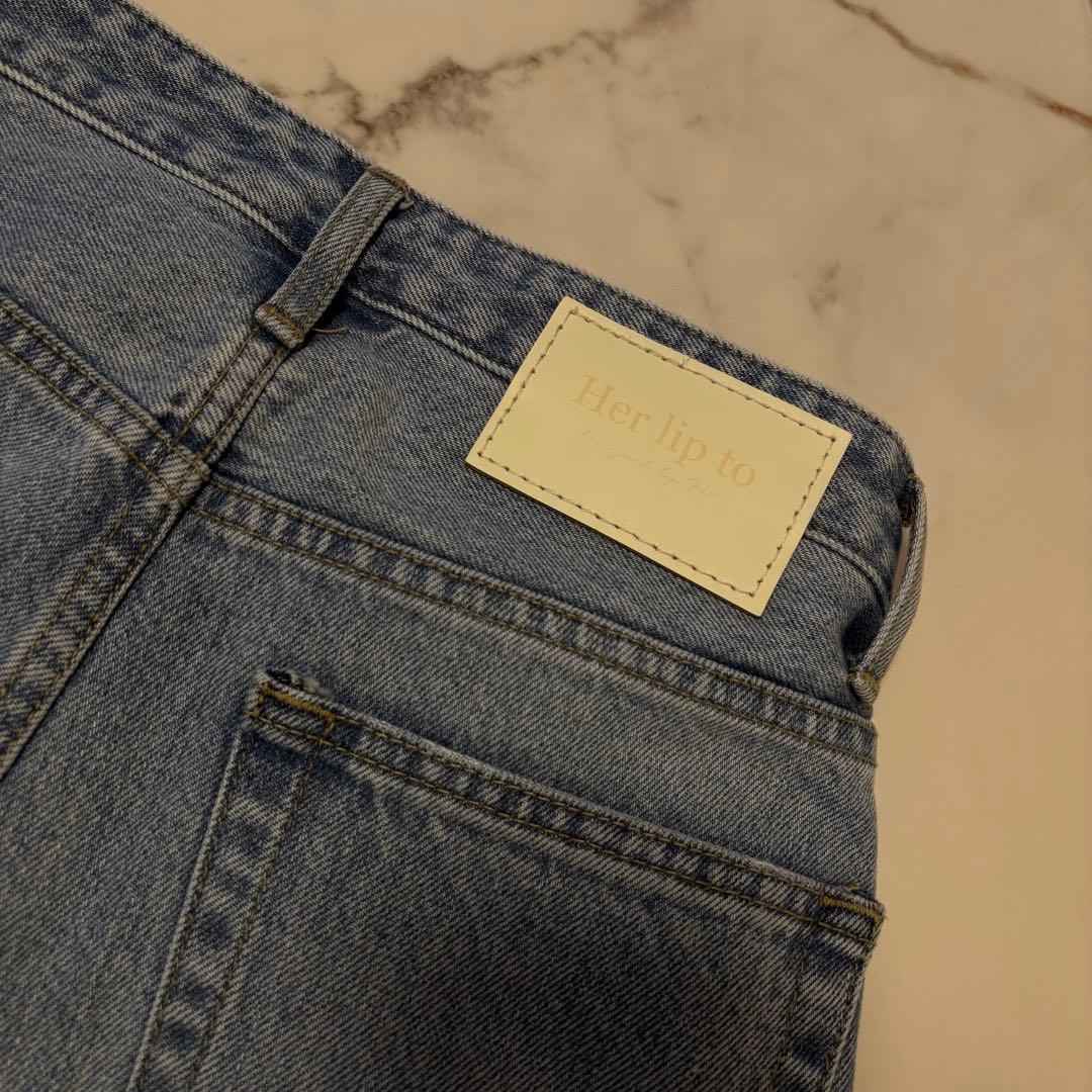 ハーリップトゥ Tokyo High Rise Jeans ライトブルー 24