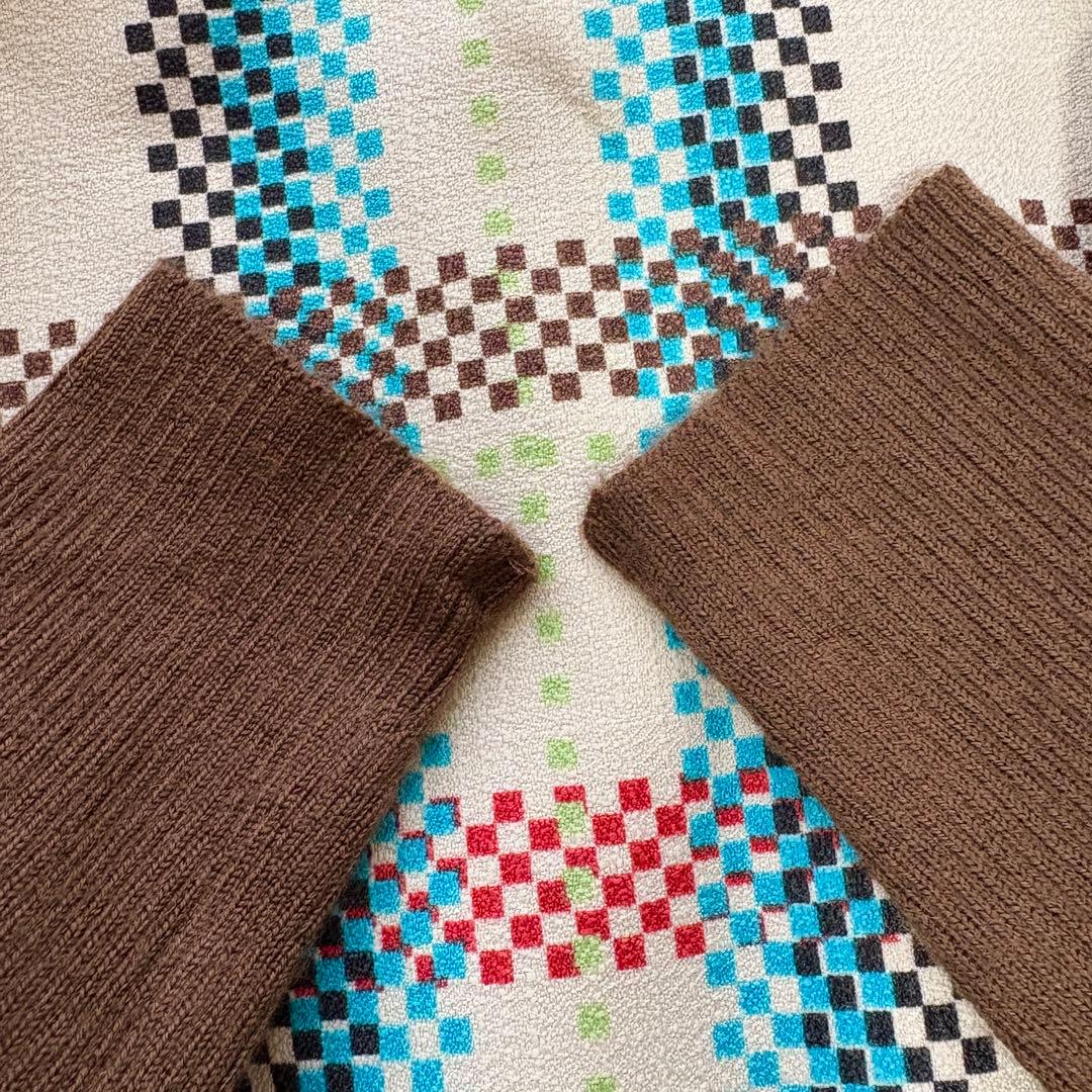 【美品】リボンベルト　2021年　エムズグレイシー　ワンピース　ウール　ニット