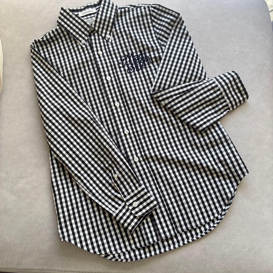 MADISONBLUE B.D. SH GINGHAM/ブラック