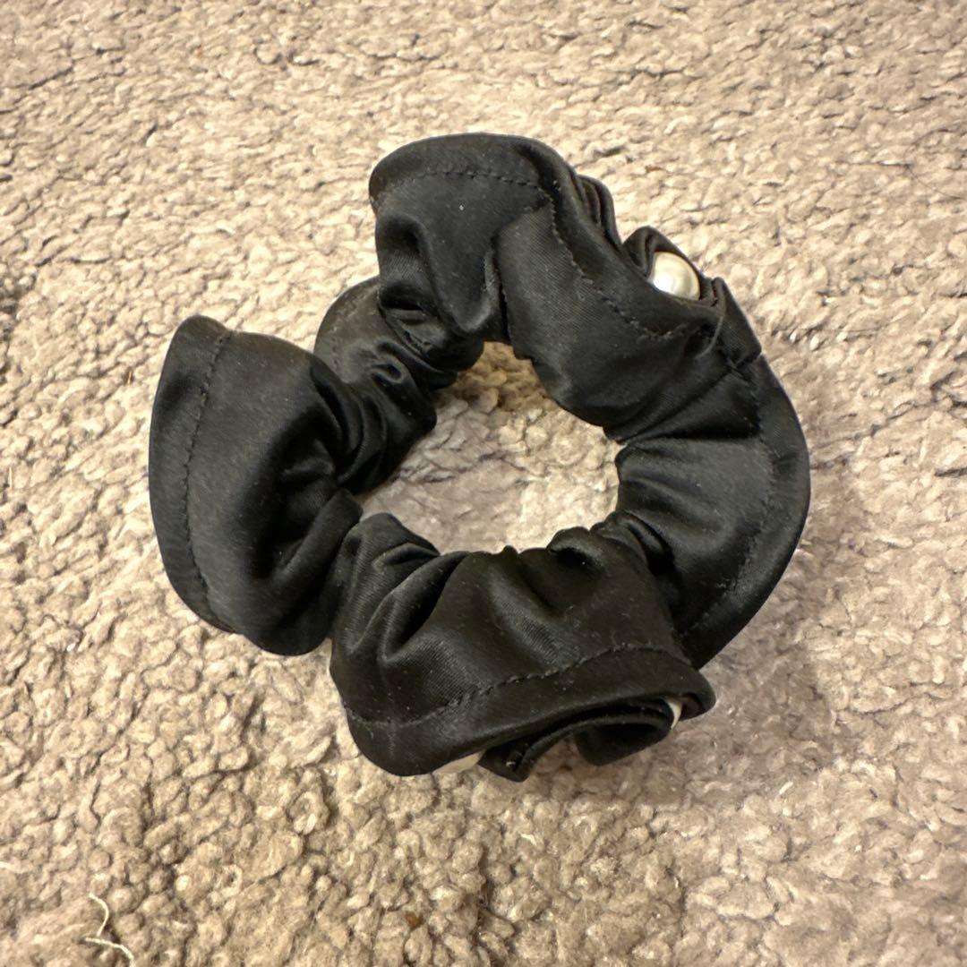 美品 ALEXANDRE DE PARISパールブラックシュシュ