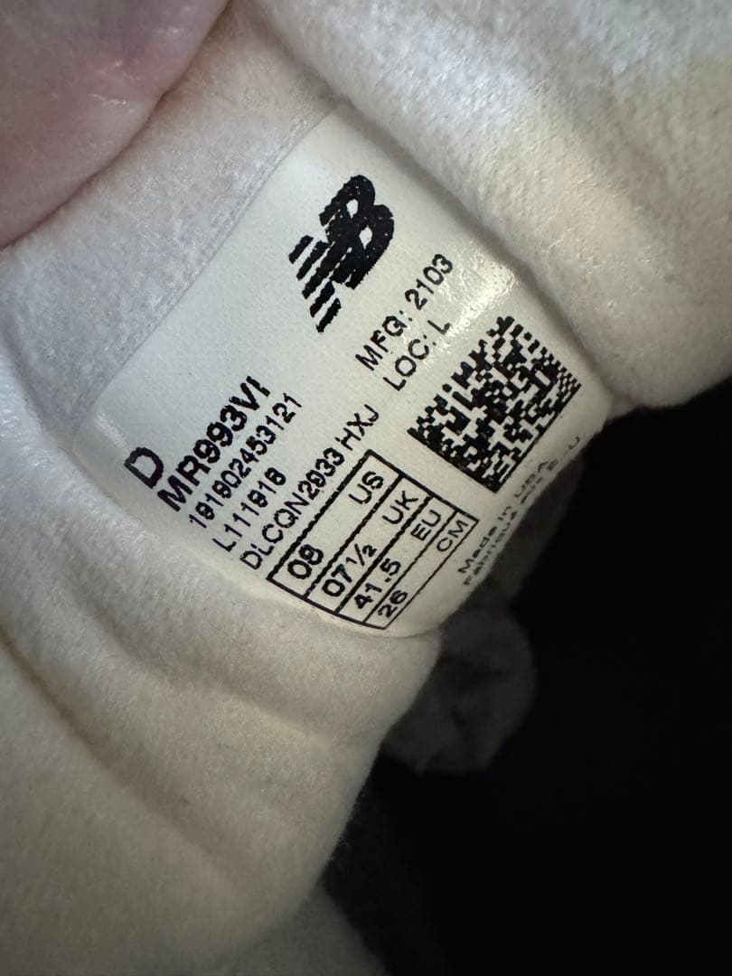 newbalance MR993VI 26.0㎝