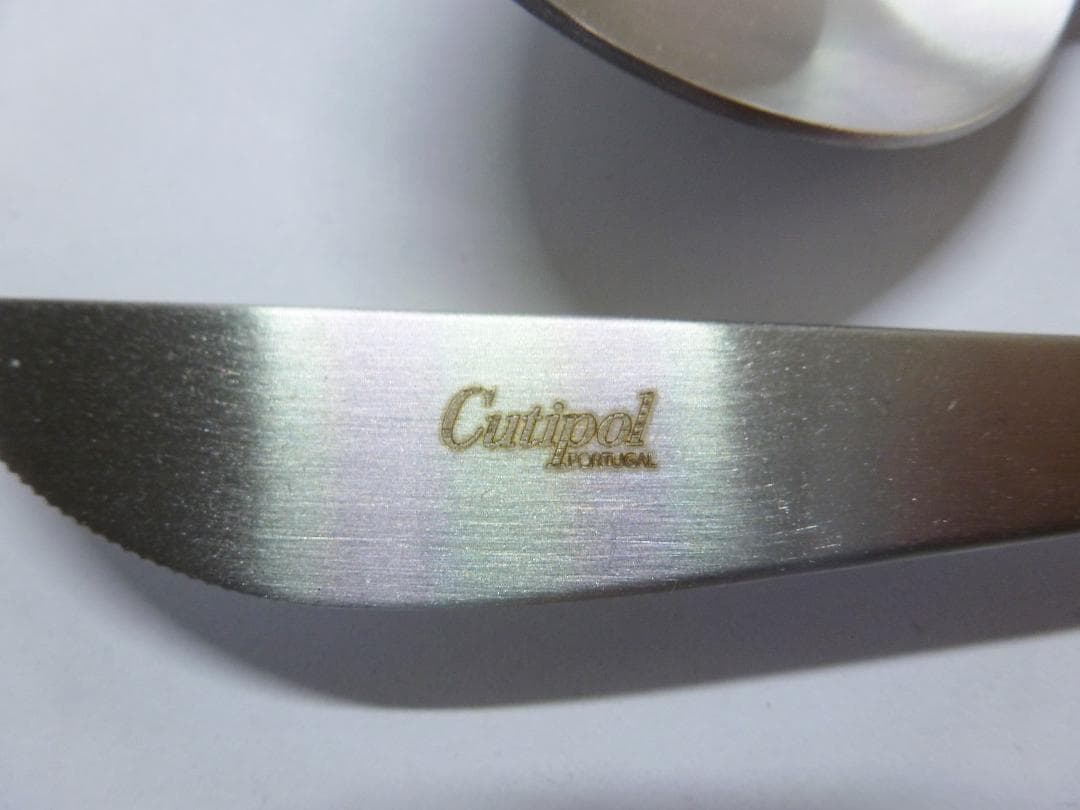 Cutipol クチポール GOA シルバー×ホワイト ディナー 6本セット