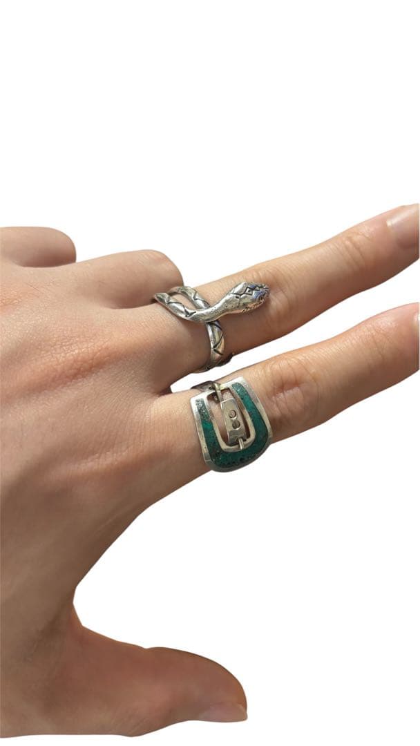 40s~70s MEXICO TAXCO スネーク ヴィンテージ シルバーリング