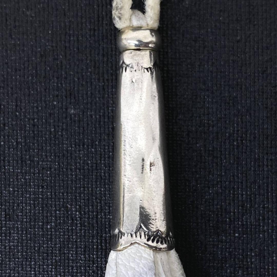 LARRY SMITH FRINGE PARTS シルバー レザーキーホルダー