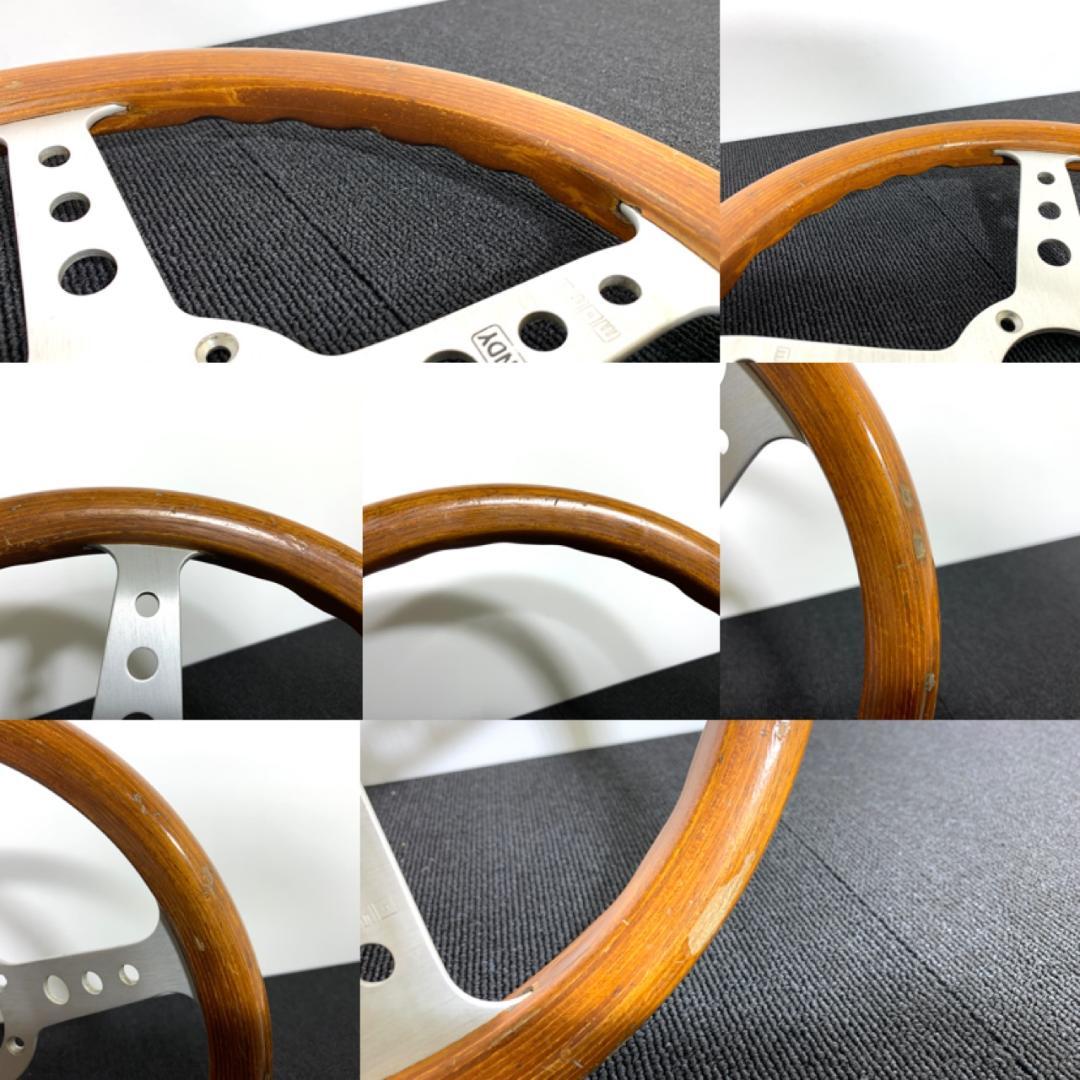 送料無料・即日発送 モモ インディ ウッド ステアリング 32Φ 当時物 レトロ