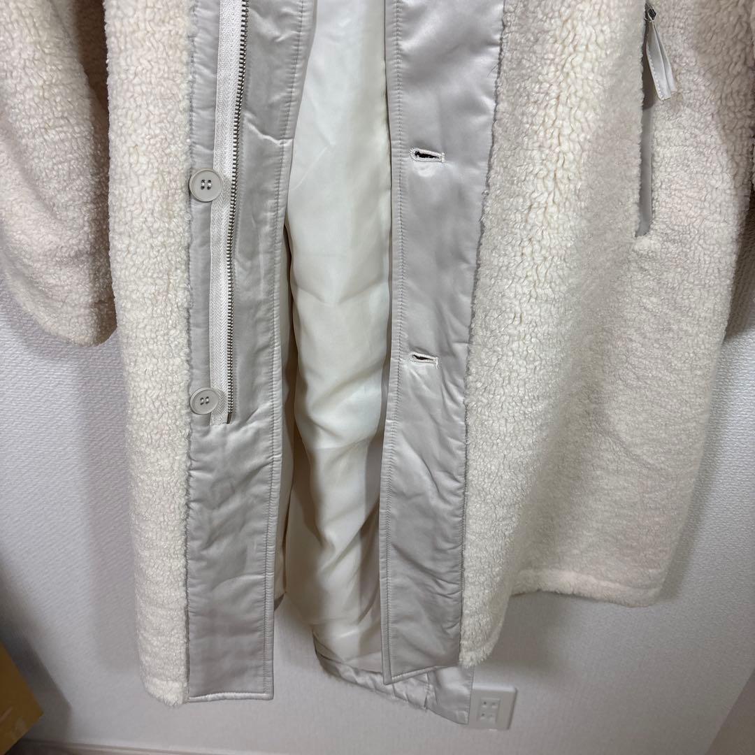 LASUD ボアコート　アイボリー未使用品　サイズ9号　定価34000円タグ無し