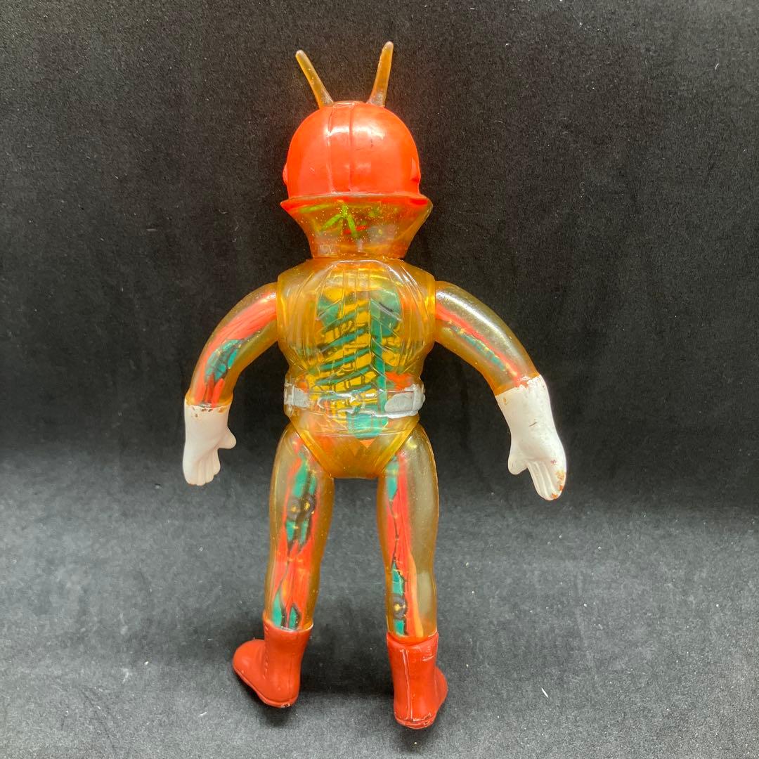 仮面ライダー V3 ポピー 改造人間 ソフビ 当時物 フィギュア