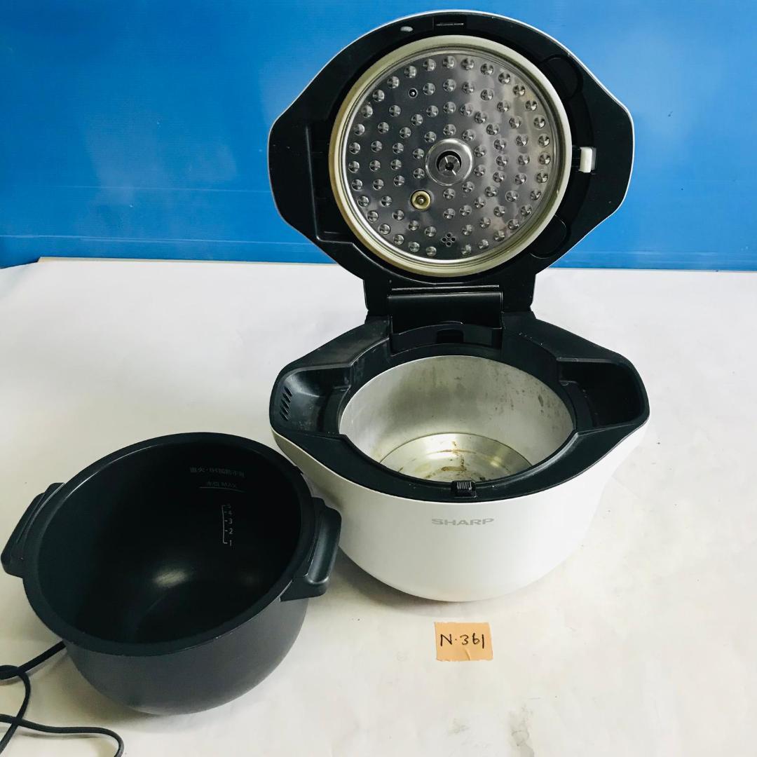 中古 SHARP HEALSIO 電気圧力鍋 ホワイト