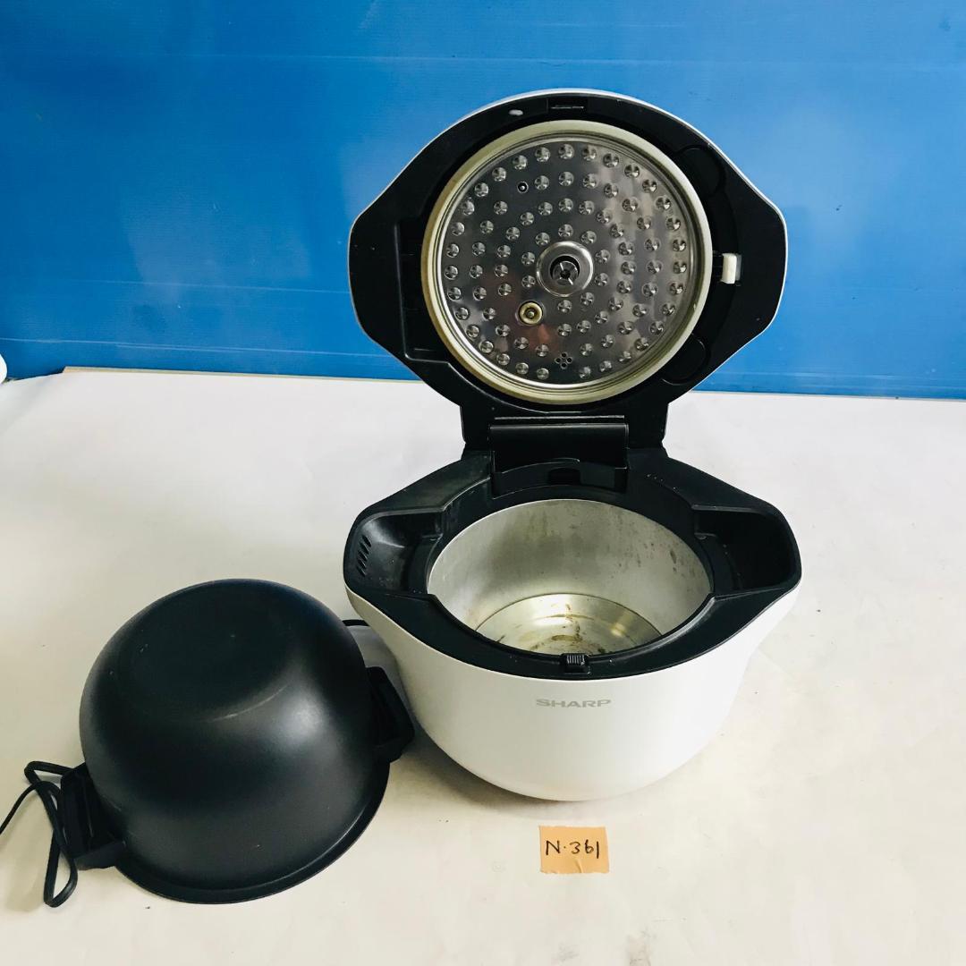 中古 SHARP HEALSIO 電気圧力鍋 ホワイト