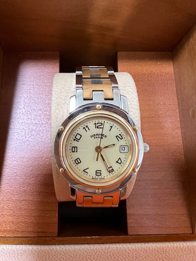 【正規品・美品】HERMES エルメス クリッパーCL4.220 レディース時計