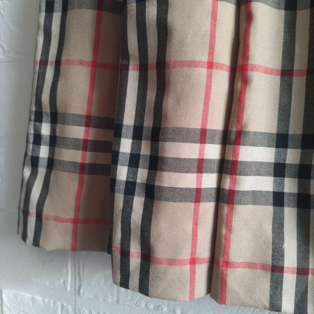 BURBERRY　バーバリーズ　ノバチェック　プリーツ　スカート　ウール