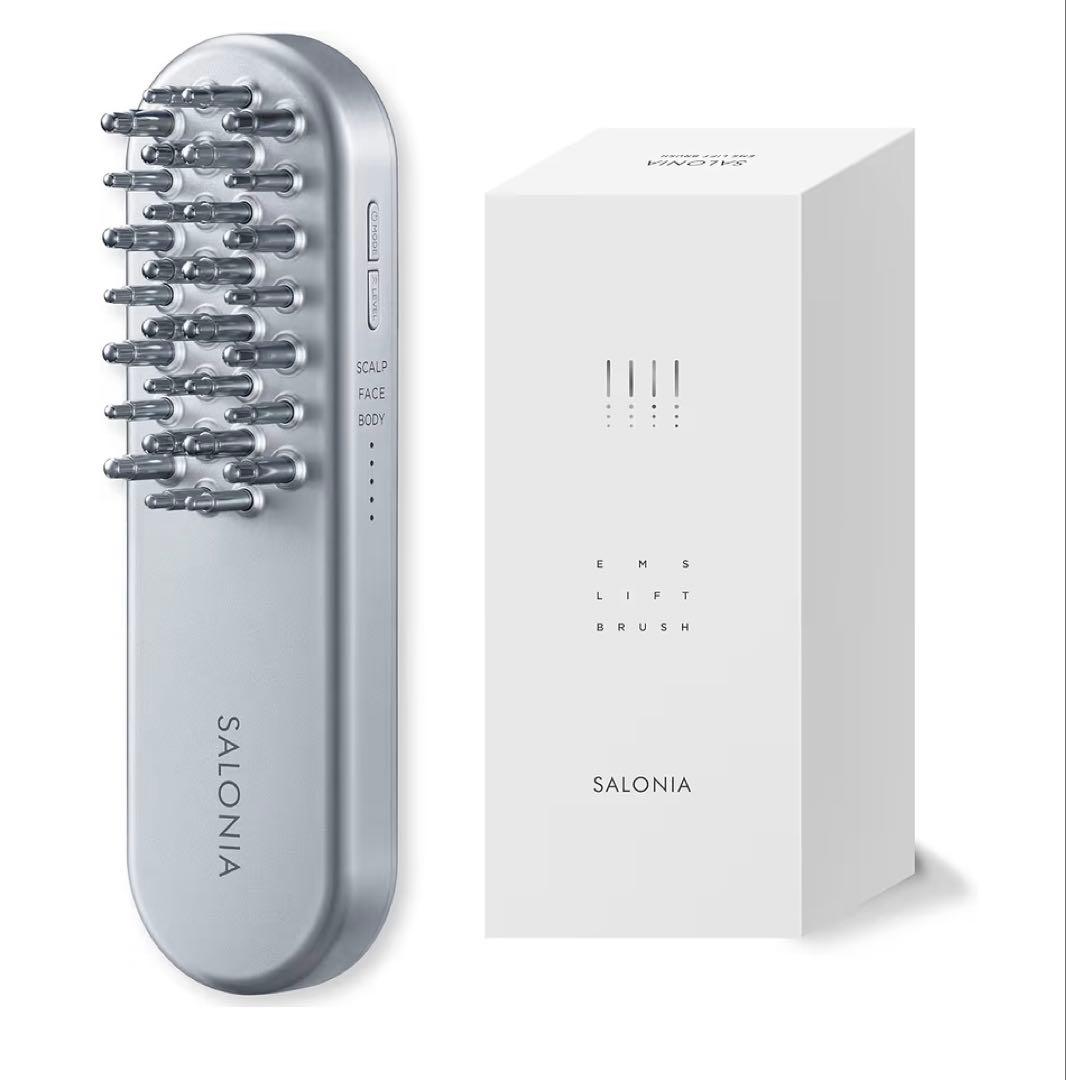 【美品】SALONIA サロニア EMS リフトブラシ 専用ケース付き