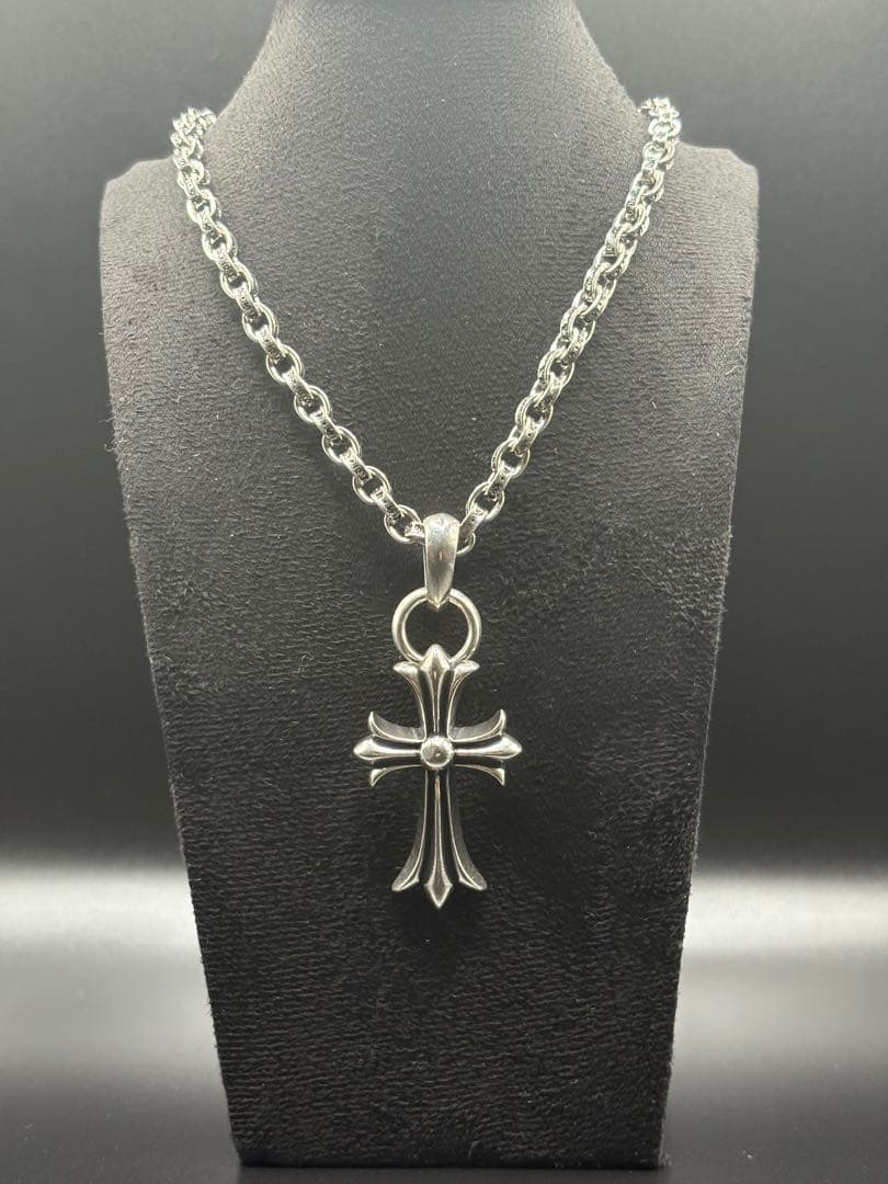 【残り2点‼️】s925シルバークロスネックレス