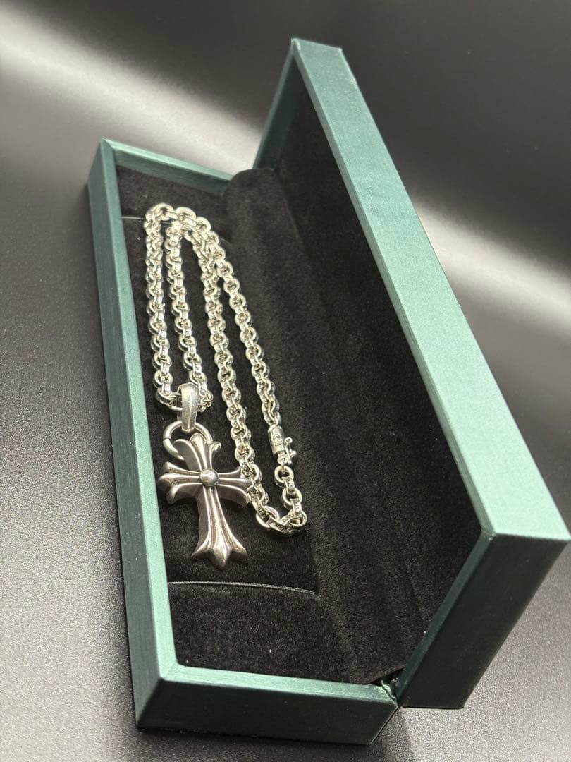 【残り2点‼️】s925シルバークロスネックレス