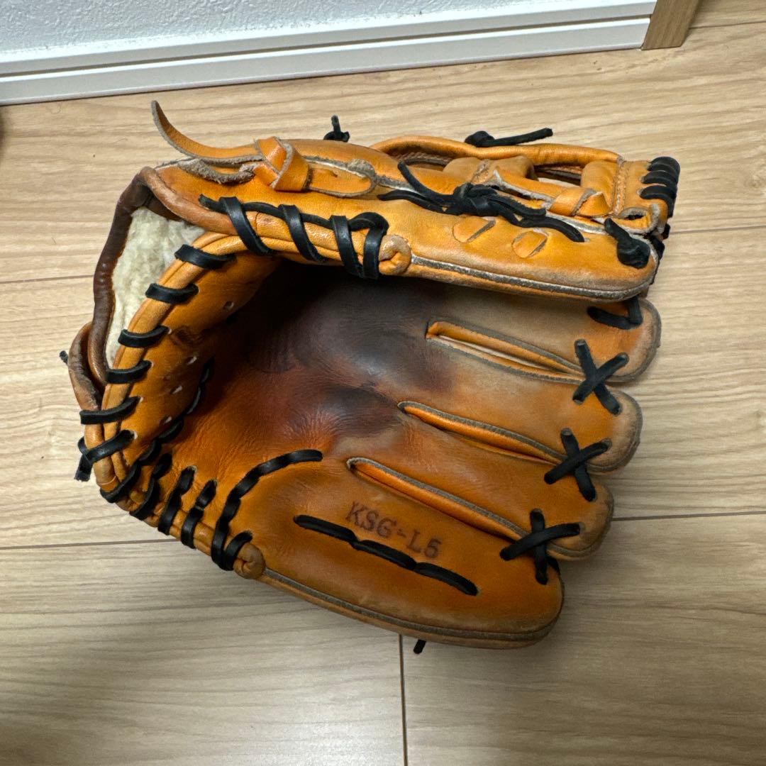 日曜までの最終値下げ　硬式グローブ KSG-L5 オレンジ