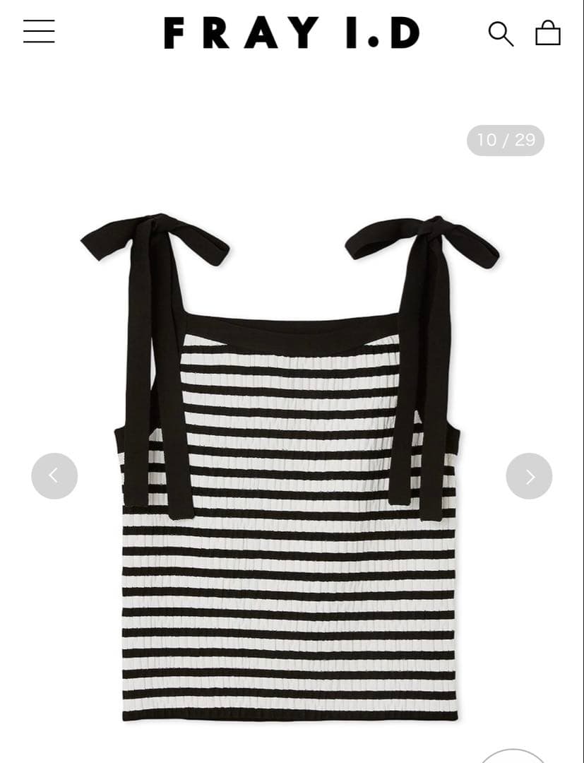 ショルダーリボンニットプルオーバー　フレイアイディー