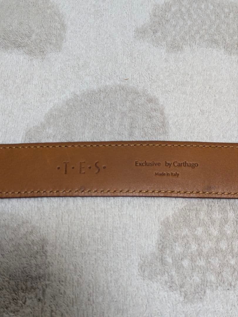 【美品】TES ベルト アリゲーター イタリア製