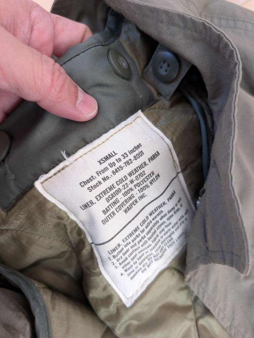 ワイパー　フィッシュテール　モッズコート　m-65 　 XSサイズ　 オリーブ