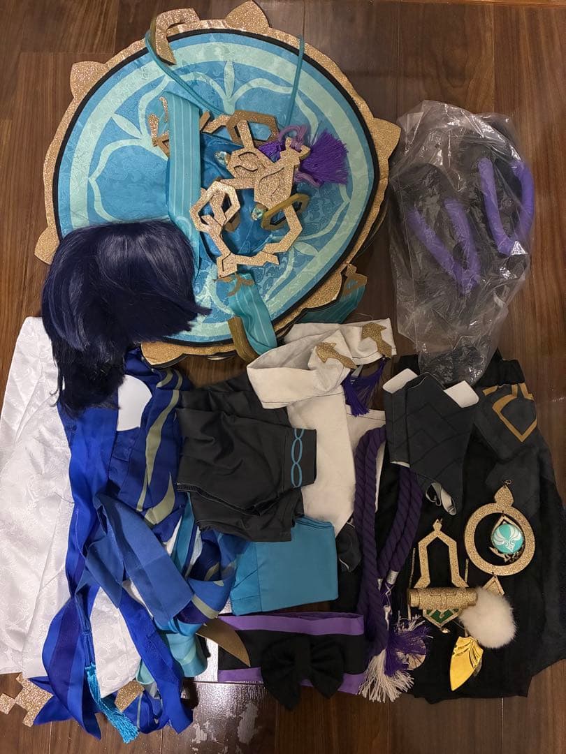 フルセット　原神　スカラマシュ　傘付き　コスプレ衣装