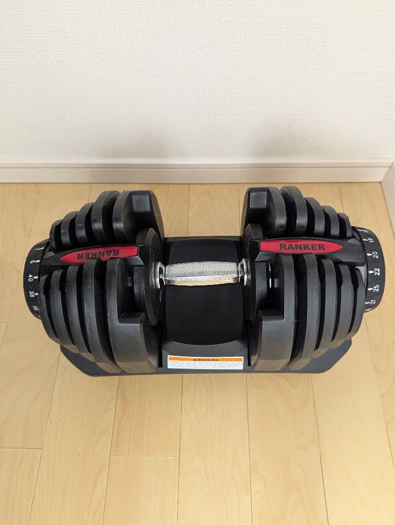 美品　RANKER 40kg 可変式ダンベル