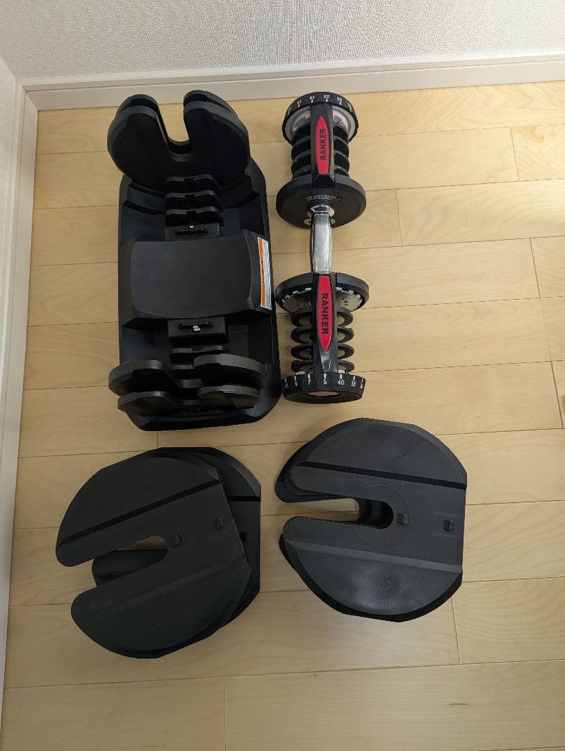 美品　RANKER 40kg 可変式ダンベル
