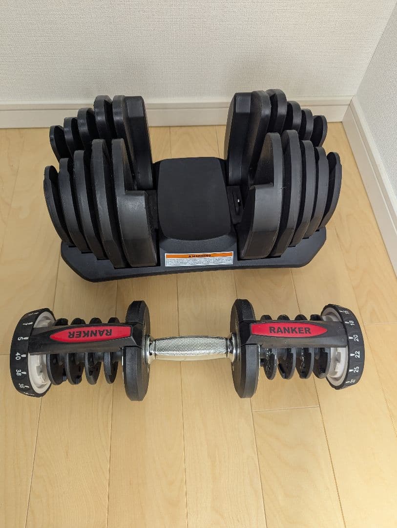 美品　RANKER 40kg 可変式ダンベル