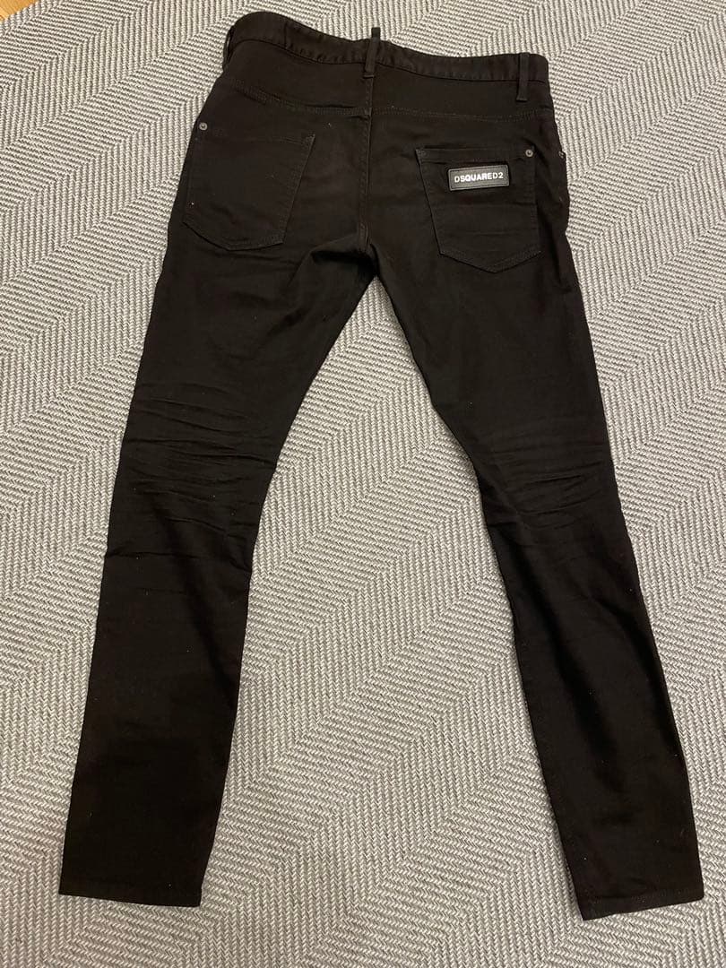 最終セールDSQUARED2 ブラックデニム supertwinyJean48