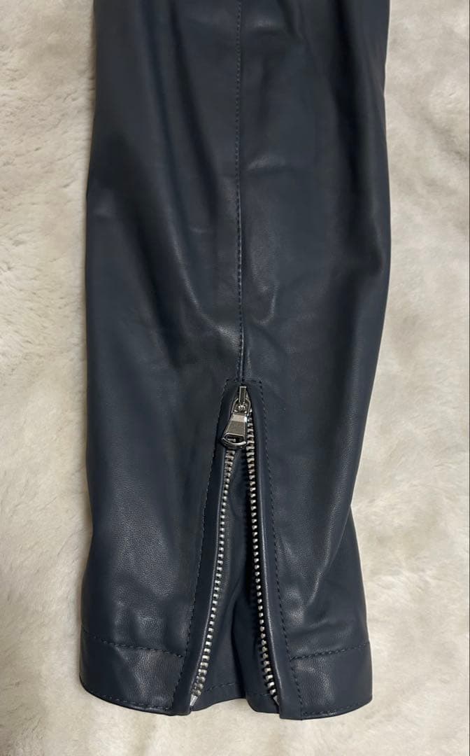 CINQUANTA/シングルライダースジャケット/size46/グレー/羊革