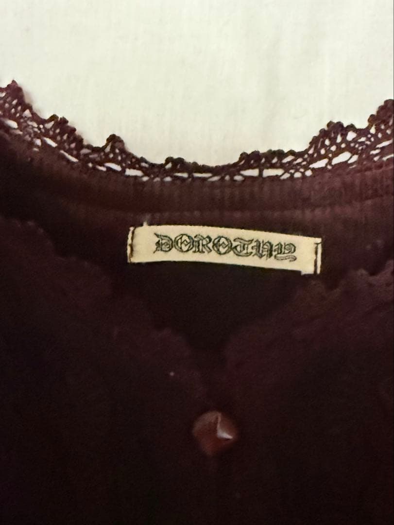 ドロシー(DOROTHY)刺繍　レースフリル　立体花　ジャケット　トップス