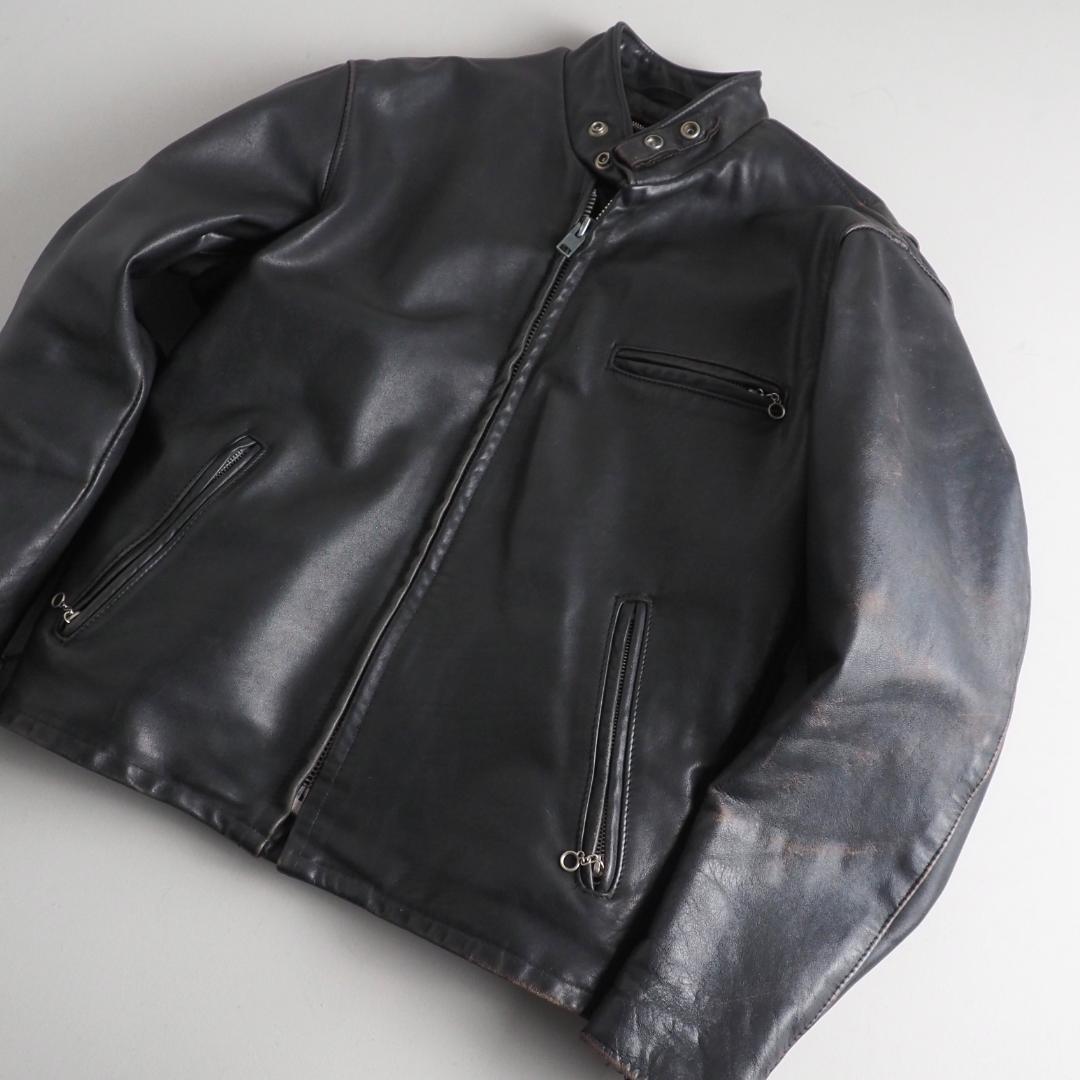Schott　641　size40　シングルライダースジャケット　ライナー付き