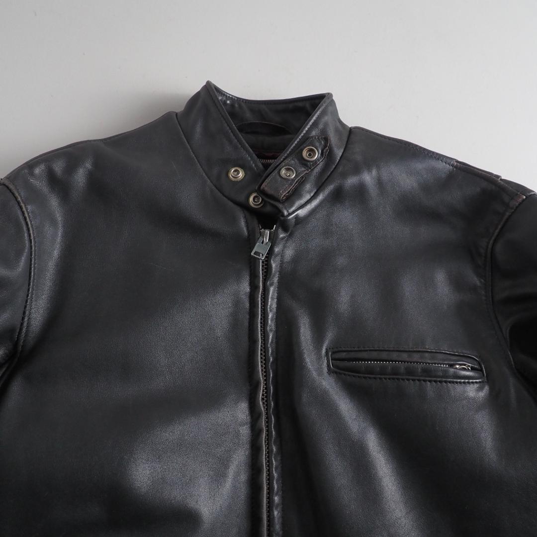 Schott　641　size40　シングルライダースジャケット　ライナー付き
