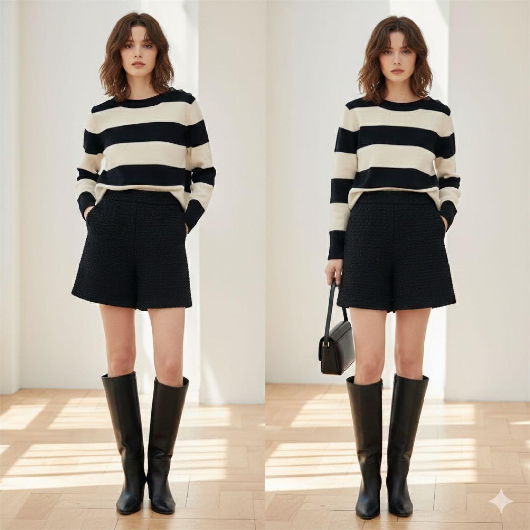 送料込♡Maxmara ボーダーニット