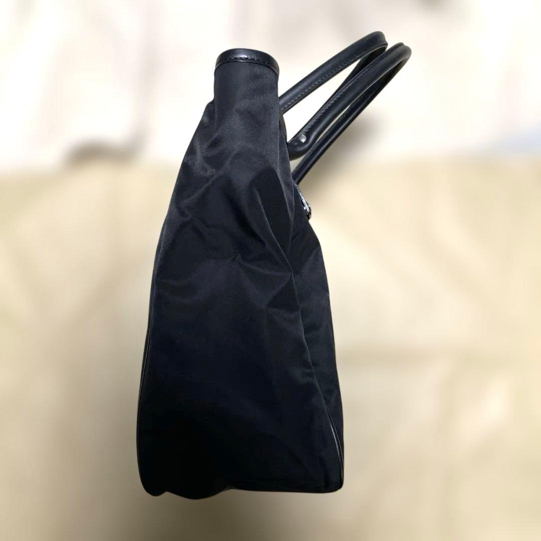 【美品】 フェリージ トートバック ブラック ナイロン&レザー