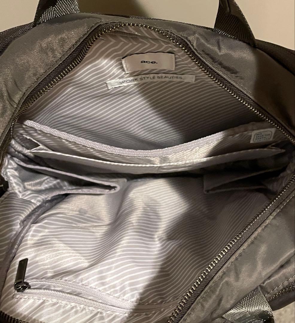 【美品】ace. エースジーン　ビジネスリュック　フィッテム A4ファイル