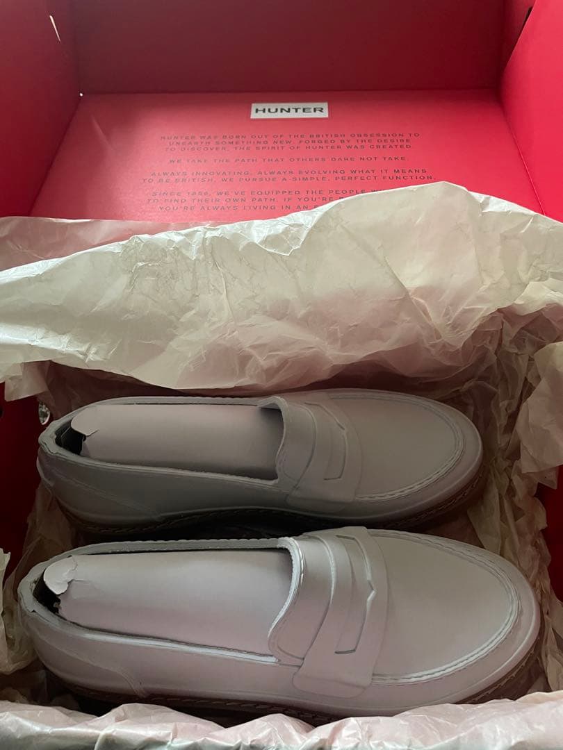 【新品未使用】Hunterハンター　リファインドステッチペニーローファー